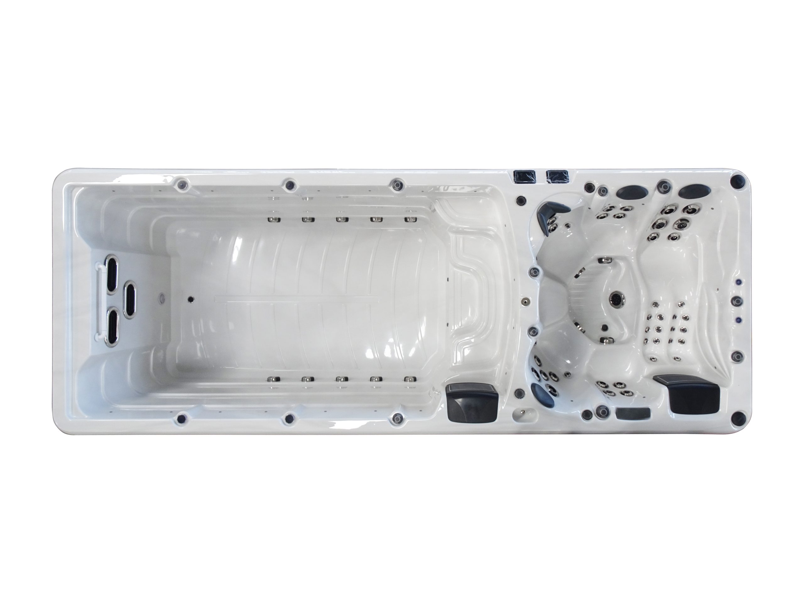 Плавальний СПА-басейн Superior Spas Swim Spa Helios, Sterling Silver (590×225×150)