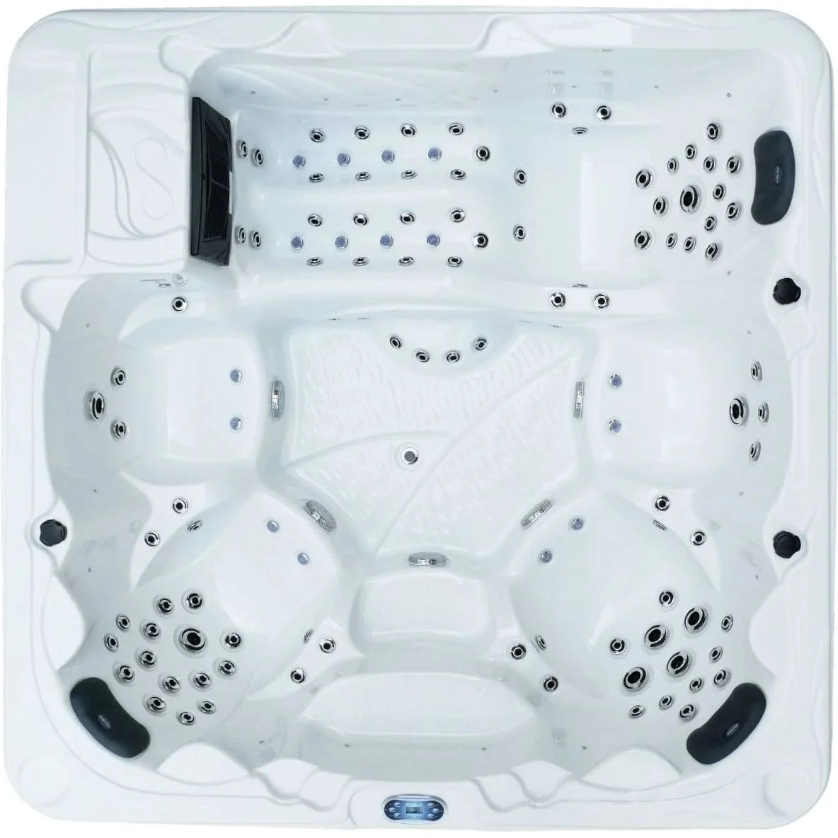 СПА-басейн Aquajoy Borneo, сріблясто-білий мармур (230х230х96)